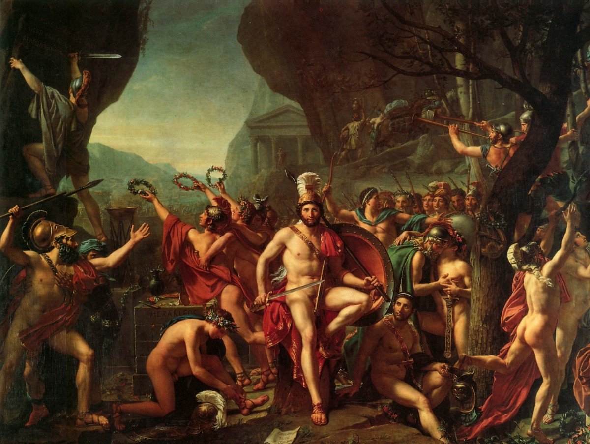1814 David Leonidas aux Thermopyles Leonidas in Thermopyles.jpg